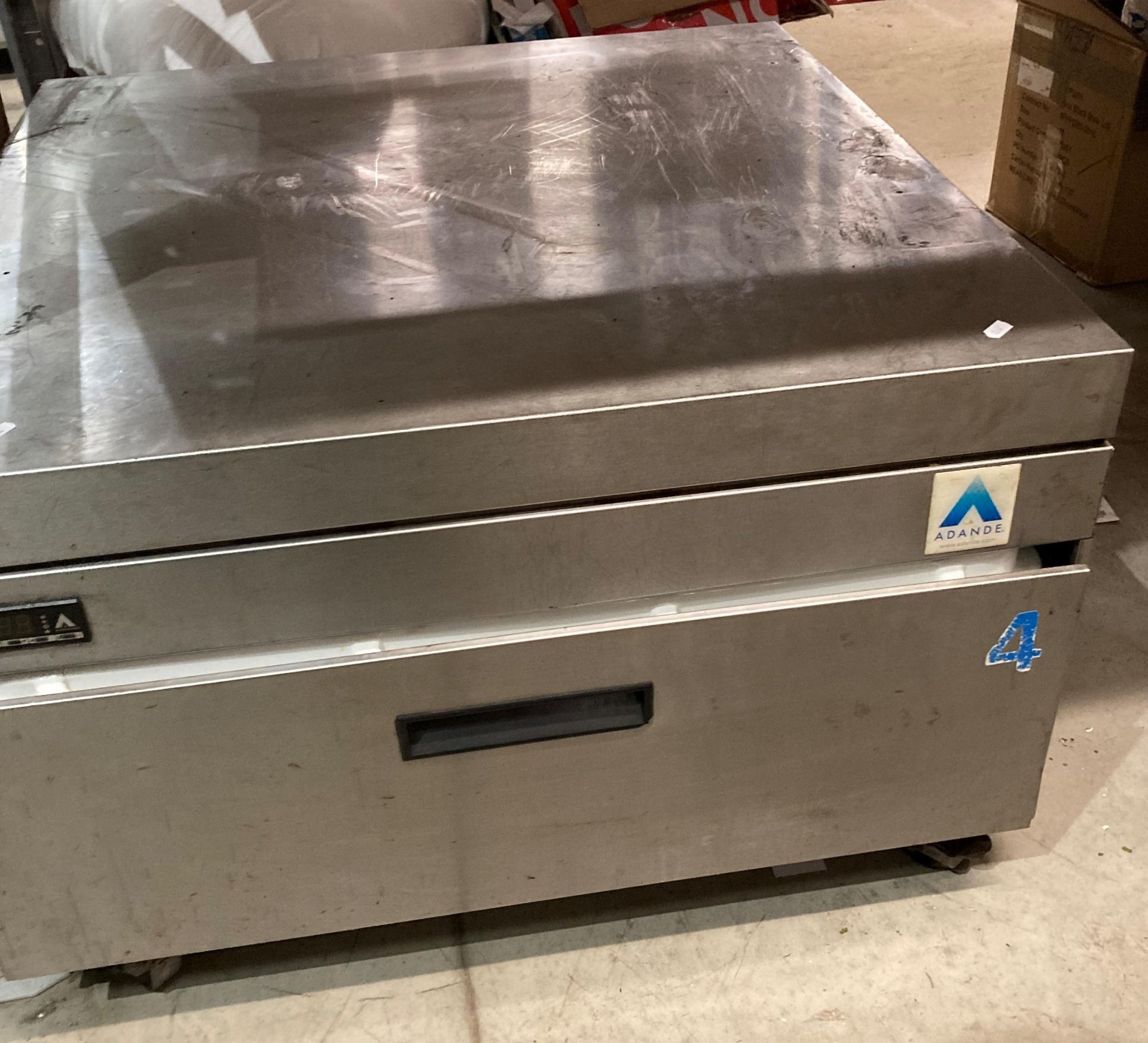 Adande stainless steel mobile refrigerated drawer (as seen - failed insulation test and current