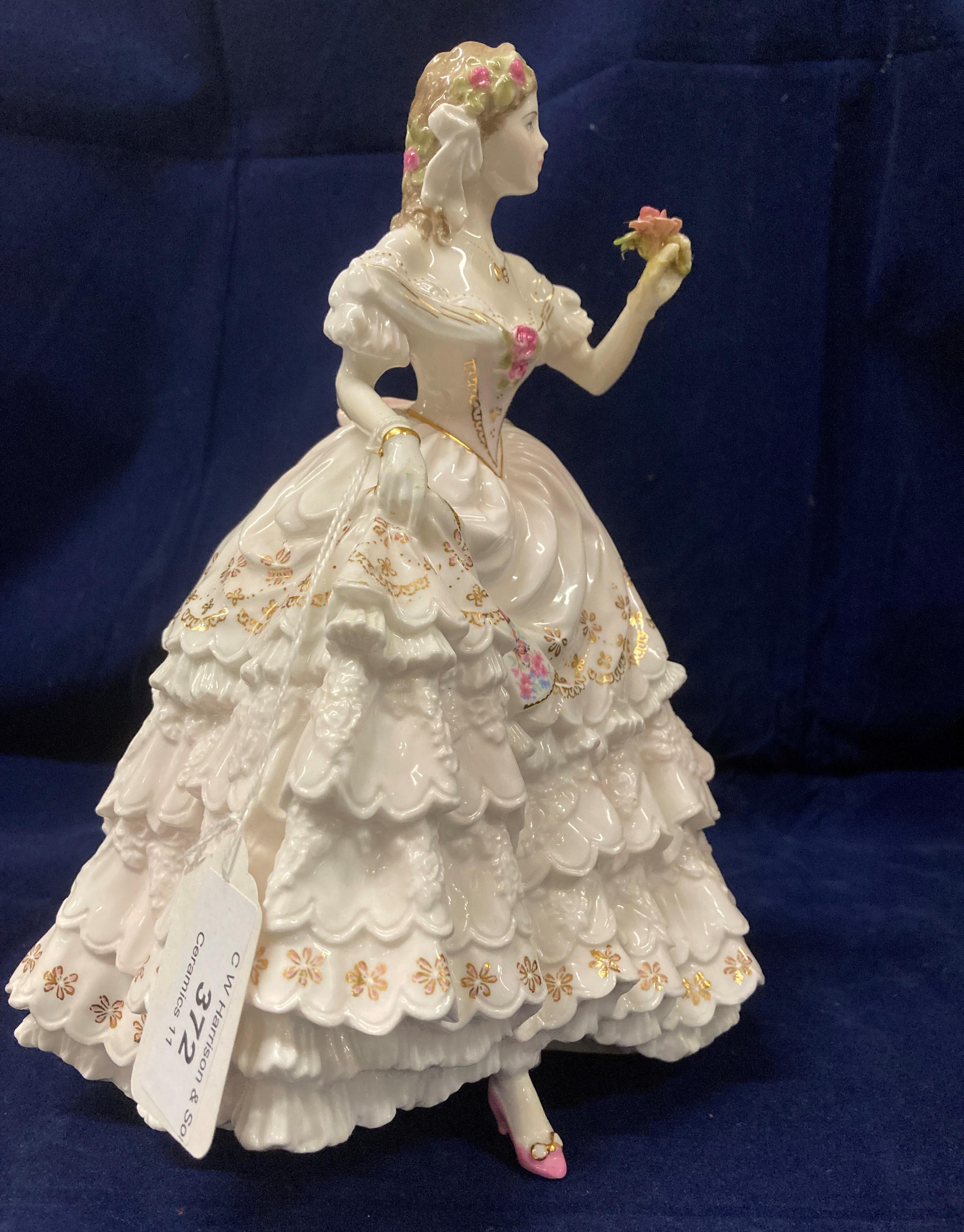 A Royal Worcester fine bone china Limited Edition figurine 'The First Rose' no. - Image 8 of 14