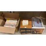 Contents to box - approximately seventy assorted LPs - classical, jazz, film themes etc.