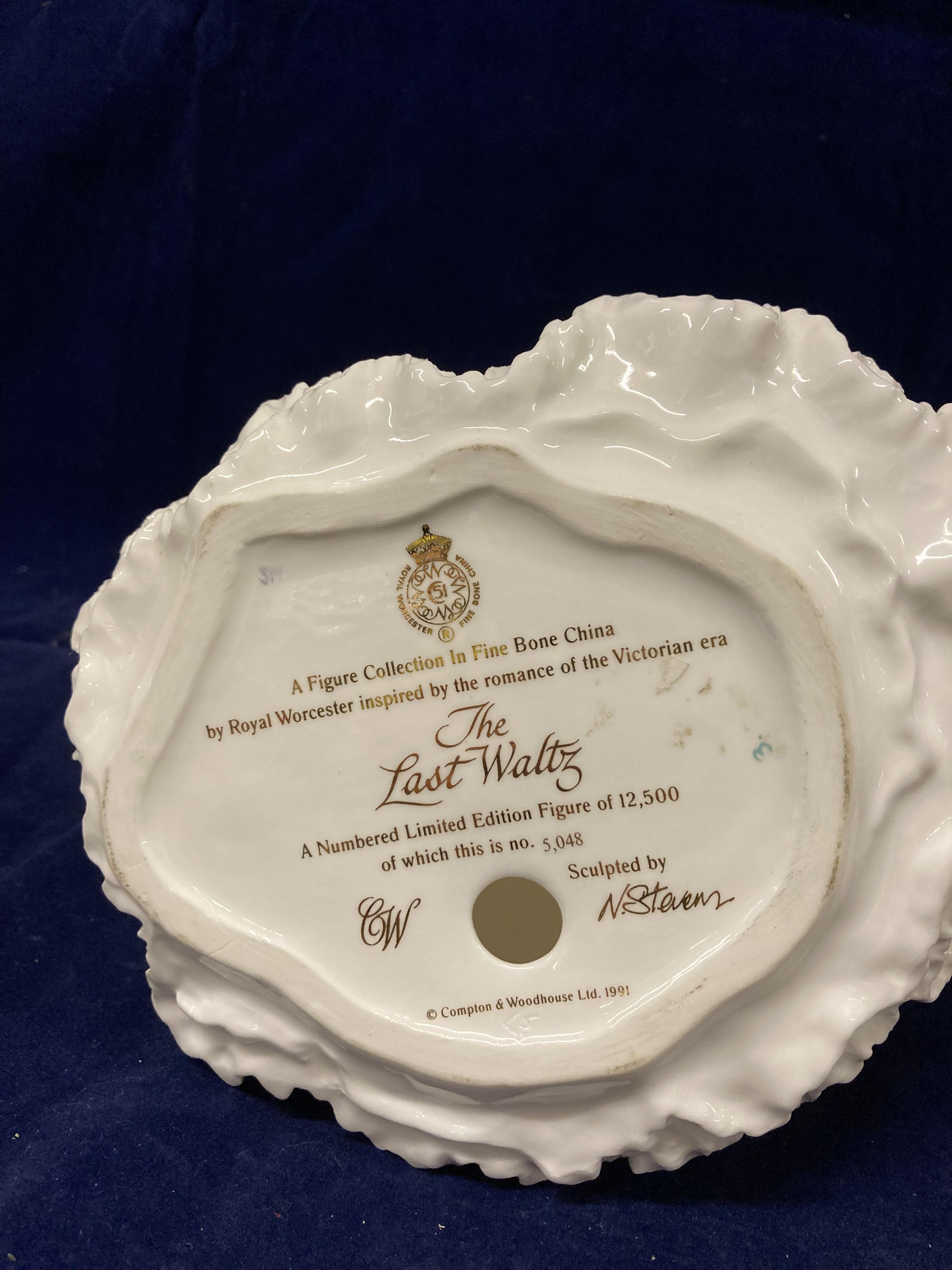 A Royal Worcester fine bone china Limited Edition figurine 'The Last Waltz' no. - Image 2 of 10