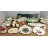 Forty items including ten pieces of Carlton ware Australian design brown and cream ware,