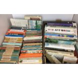 Contents to two boxes - seventy five books - fiction, art, Yorkshire,