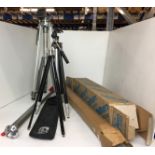 Four photographic/telescope tripods - Velbon AE-2,