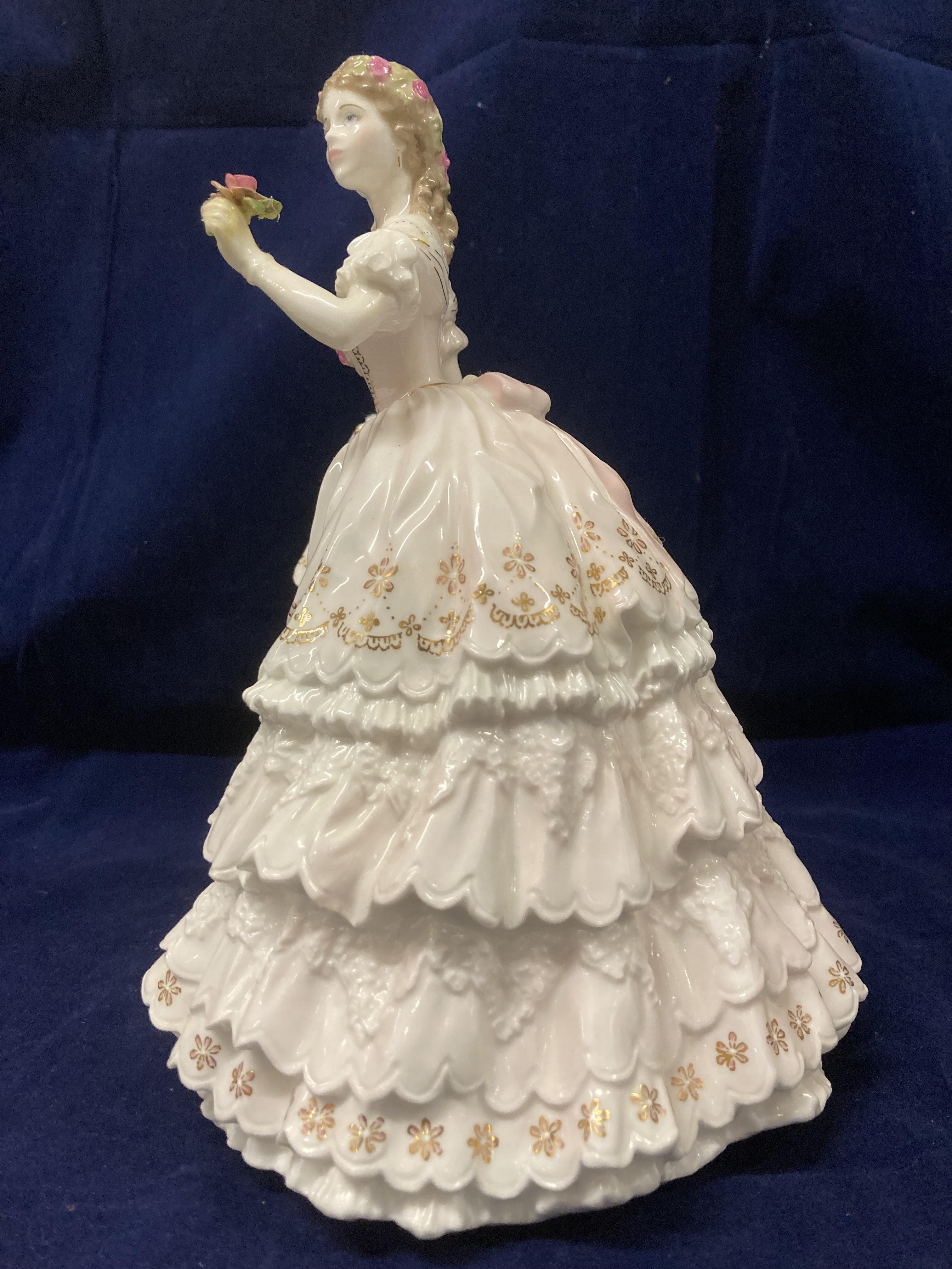 A Royal Worcester fine bone china Limited Edition figurine 'The First Rose' no. - Image 5 of 14