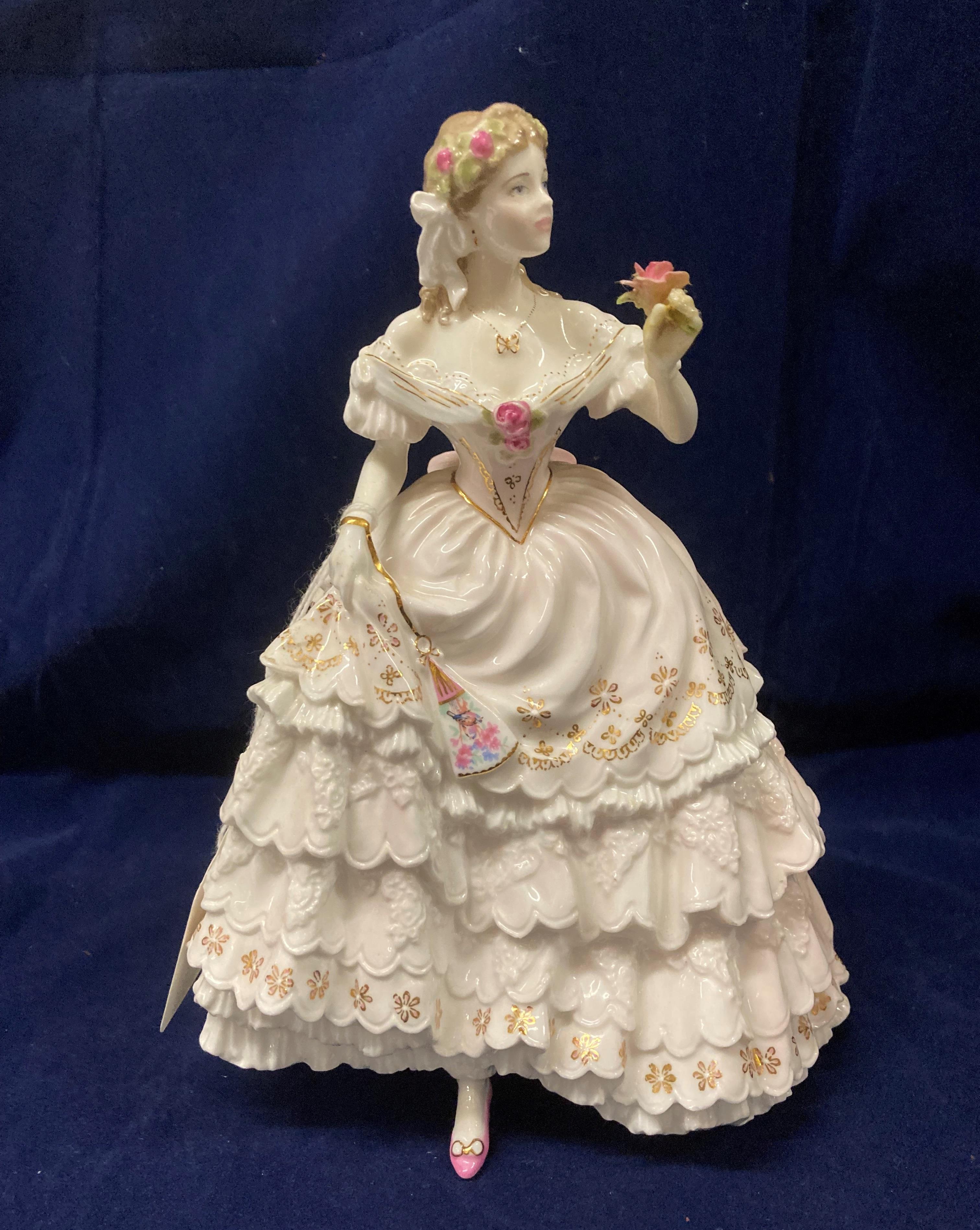 A Royal Worcester fine bone china Limited Edition figurine 'The First Rose' no. - Image 3 of 14