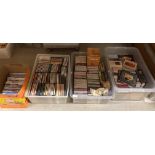 Contents to three plastic crates - a large quantity of mainly classical CDs and contents to box,