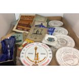 Contents to tray - fifteen plus mainly Morley related items including 1986 Charter Centenary plate