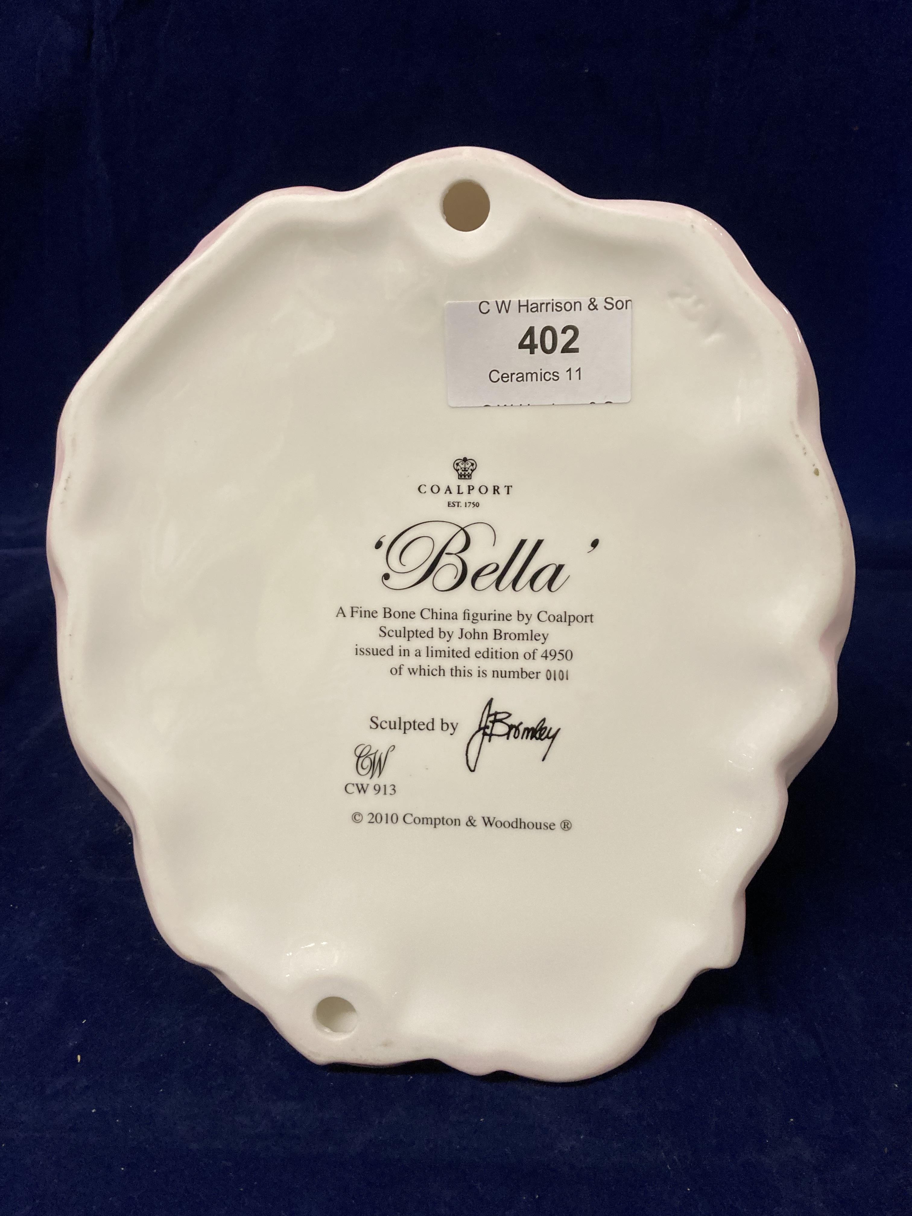 A Coalport fine bone china Limited Edition figurine 'Bella', no. - Image 2 of 2