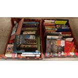 Contents to two trays - assorted hardback books - “Travel Places”,