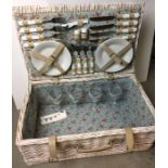 A Debenhams four-person place settings picnic hamper 55 x 35 x 20cm high (saleroom location: AA13