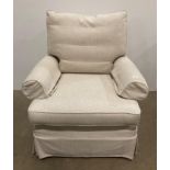 Single upholstered armchair with removable beige covers by Multiyork (Saleroom location: Kit)