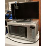 Two items - a Panasonic NH-K125M microwave oven and a 18.