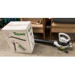 A Viking BE600 240v portable garden leaf blower (Saleroom location: opposite Mezz)