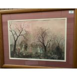 Helen Bradley, framed print 'All on an April Evening', 43cm x 56cm,