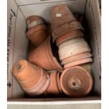 Contents to box - assorted terracotta plant pots (saleroom location: S1 QA10)