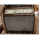 A GEC BC5639 walnut cased valve radio (plug cut off - not tested) (saleroom location: S2 QB13)