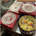 Three Spode boxed commemorative plates - "The Lindisfarne plate",