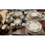 Fifty-seven pieces of Wedgewood Hathaway Rose bone china dinner service (saleroom location: S1