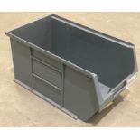 Contents to pallet - 44 grey plastic parts bins, size XL5,