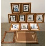 Eleven assorted oak picture frames (saleroom location: MA7)