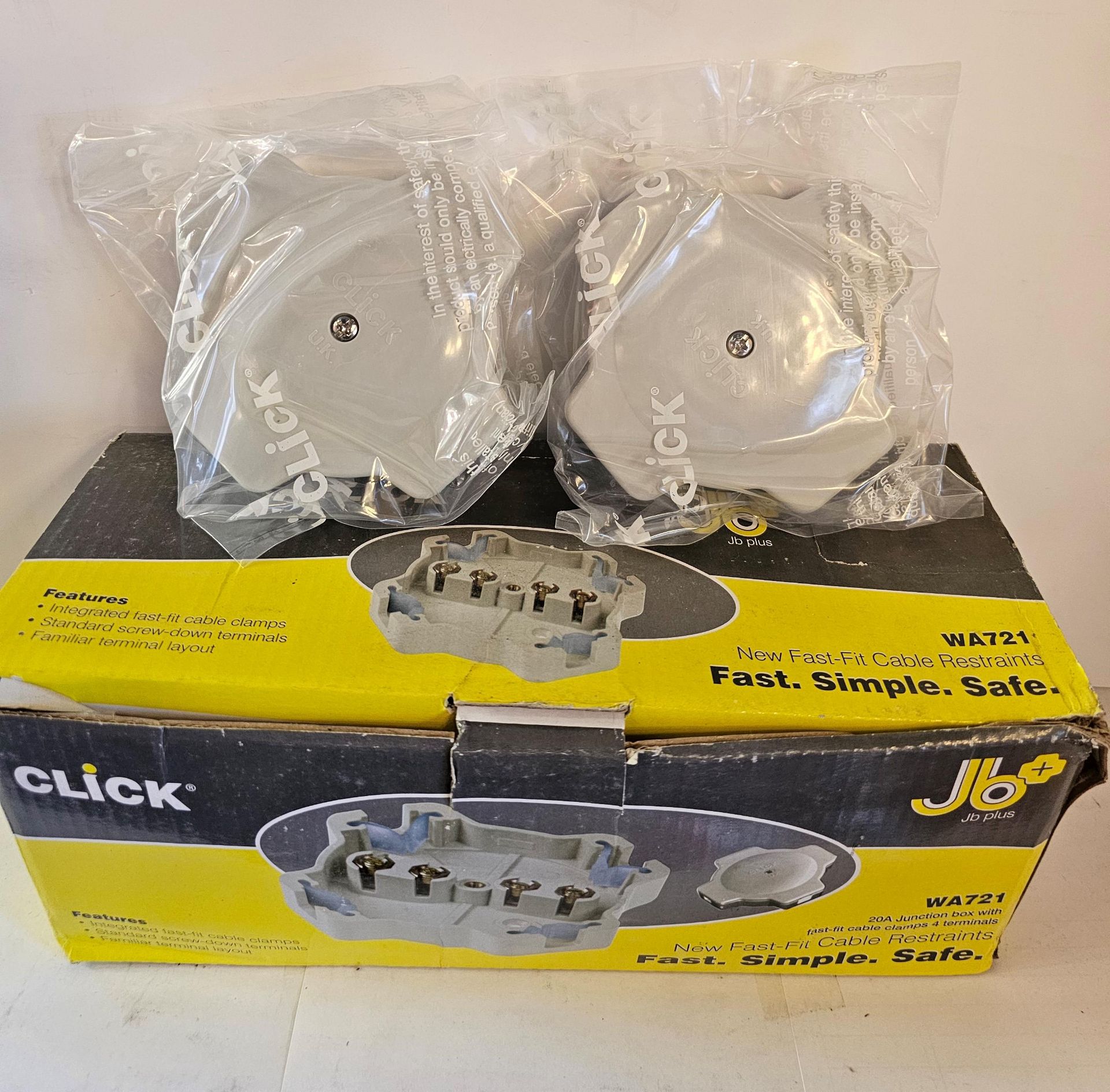 6 BOXES SCOLMORE CLICK 20A 4 TERMINAL JUNCTION BOX FAST FIT (WA721)