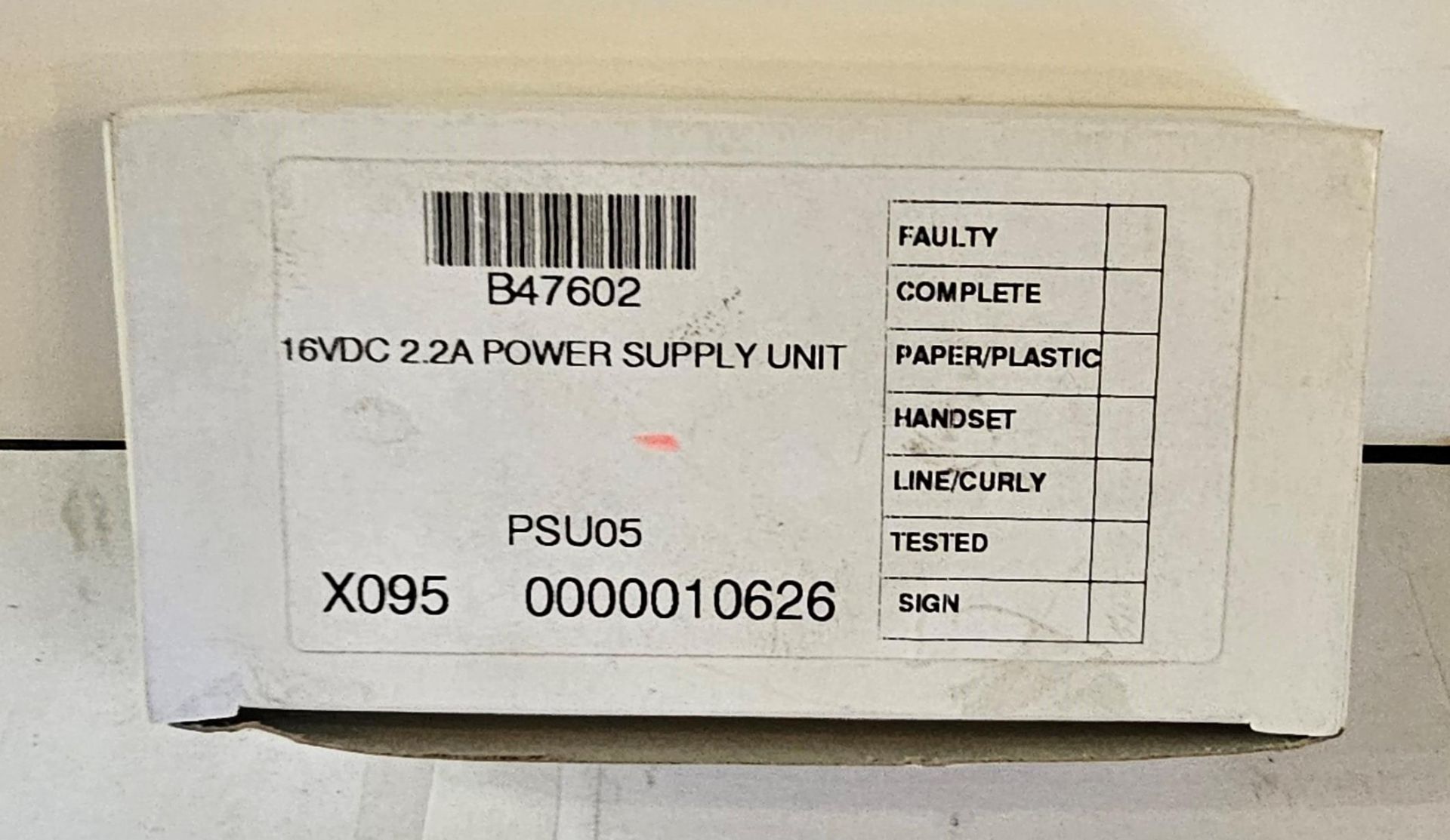 50 POWER SUPPLY UNIT 6VDC 2.