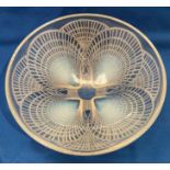 Rene Lalique 'Coquilles' Opaline glass bowl circa 1924, engraved signature to base,