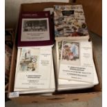 Contents to box - a large quantity of auction catalogues - T Vennett-Smith and German catalogues -