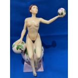 Limited Edition Peggy Davies ceramics of 'Isadora' modelled by Andy Moss, no 110/500,