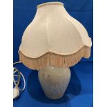 Denby Coloroll table lamp and shade (saleroom location: S3 QC07)