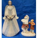 Lladro Angel figurine No: 8V625 24cm high and a First Edition 'The Snowman - Highland Fling' by