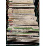 Contents to crate - approximately 120 mainly classical LPs, composers including Rameau, Prokofiev,