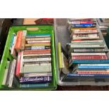 Contents to two crates - fiction and non-fiction books - Wainwrights 'Coast to Coast Walk',