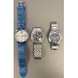 Three gents wrist watches (saleroom location: S3 GC3) Further Information Rose gold