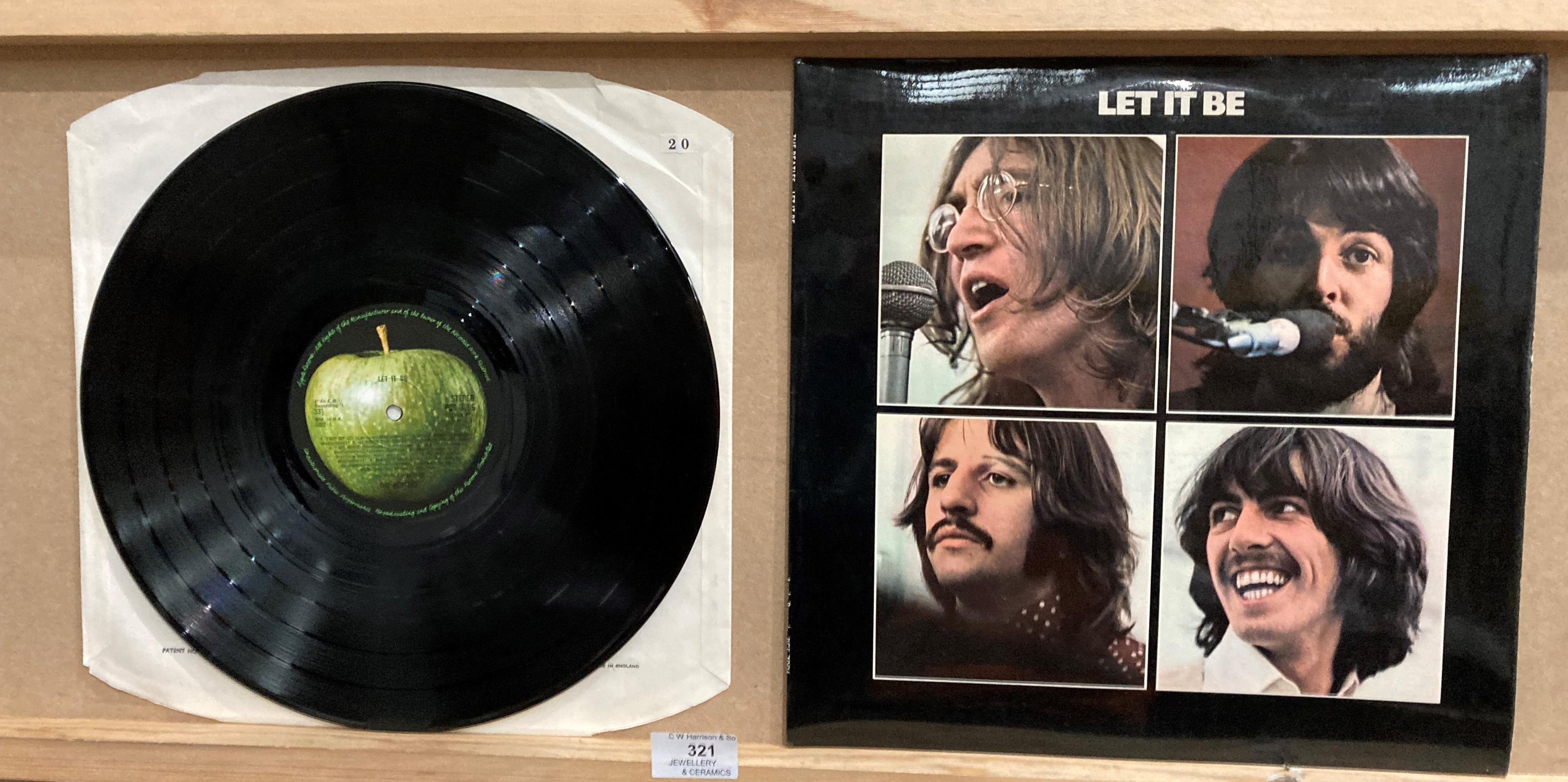 The Beatles LP 'Let It Be' on Apple EMI Records no.