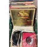 Contents to crate - approximately fifty various LPs (some in poor condition) unusual mix but