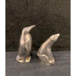 David Andersen of Norway mid-century sterling silver 925 penguin and polar bear salt & pepper