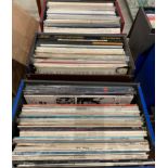 Contents to three vinyl record cases - approximately one hunred LPs and four box sets - Opera,