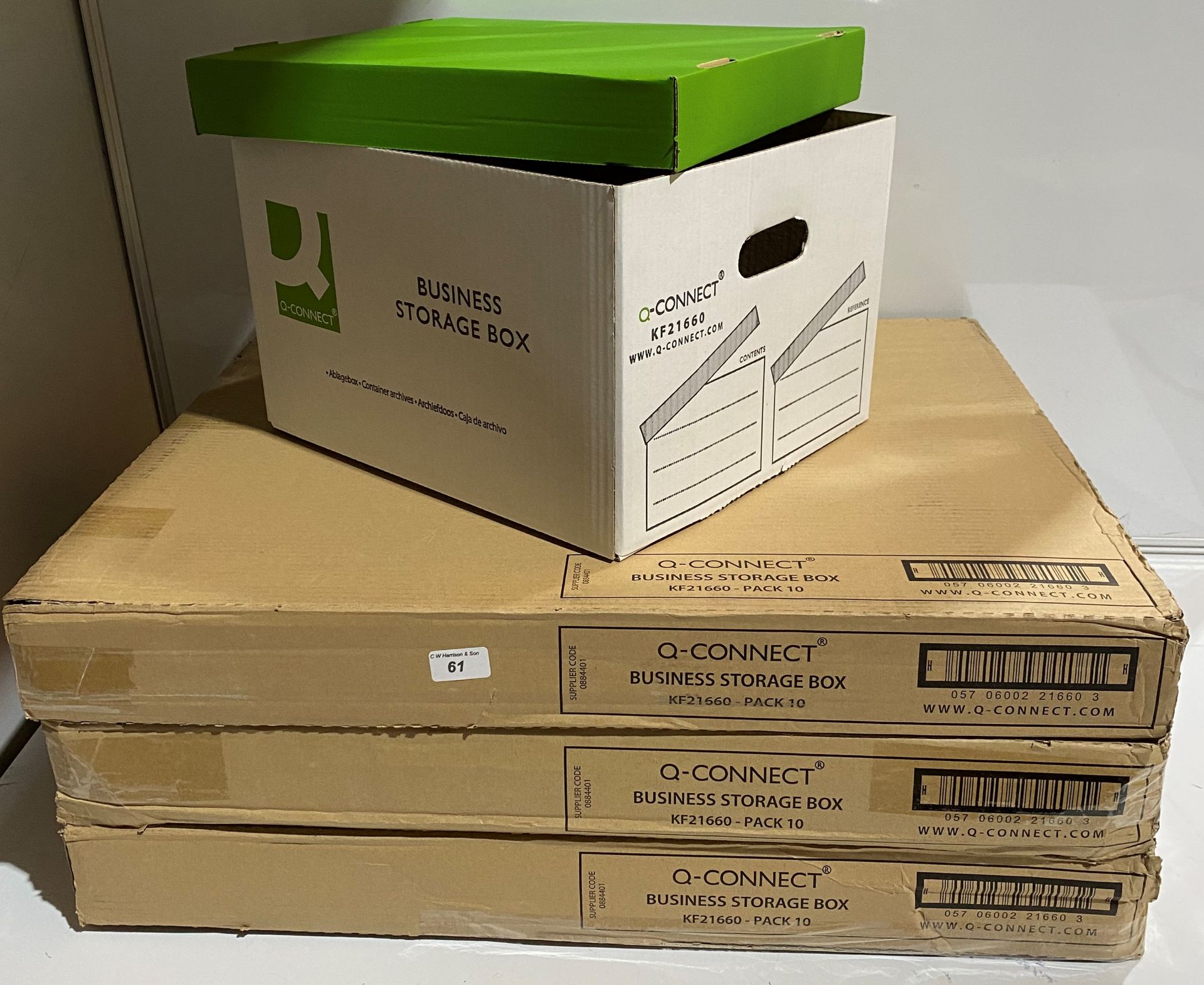 3 x boxes of 10 x archive storage boxes with lids 335 x 400 x 250mm (saleroom location: S3 QC18)