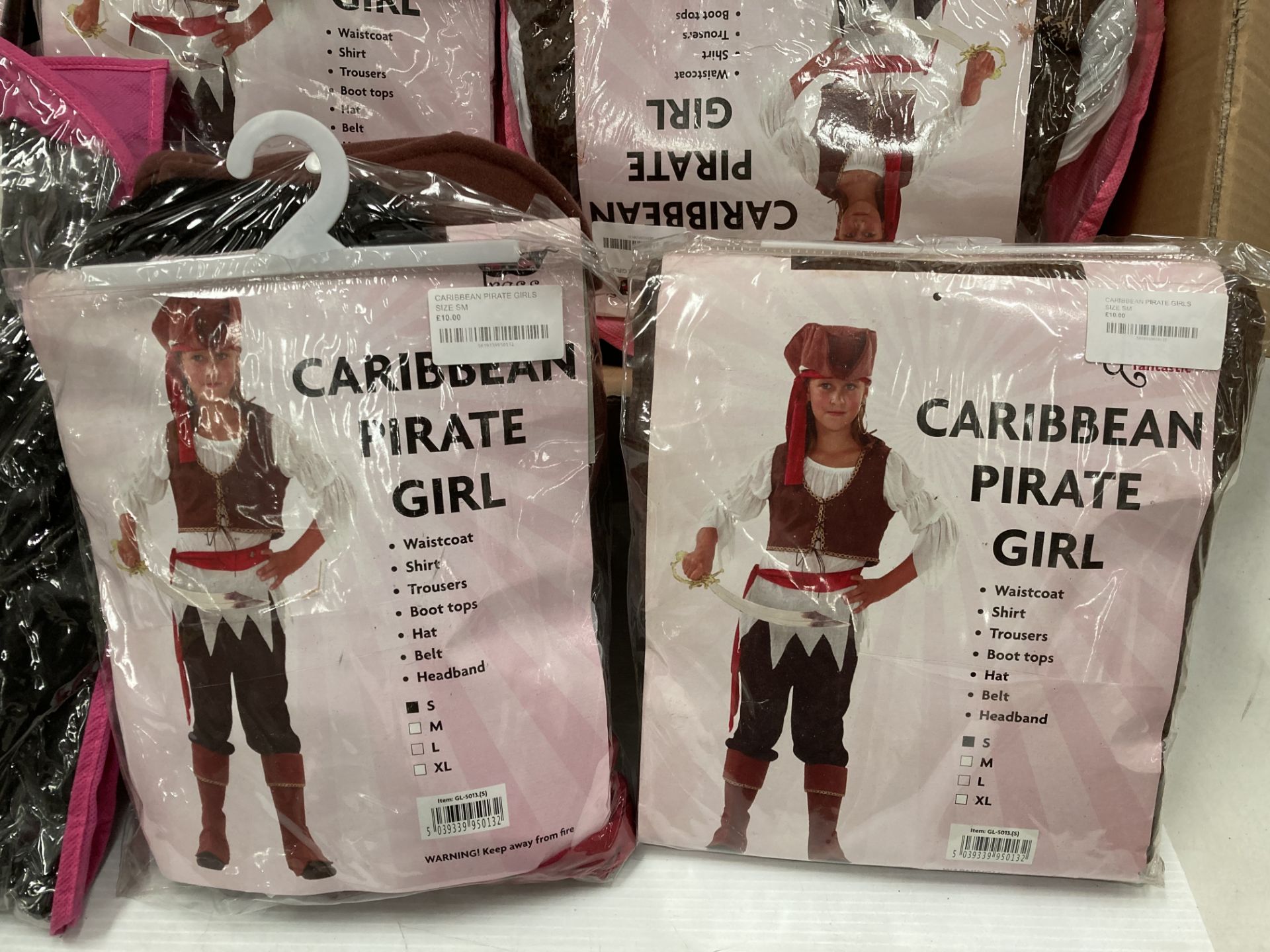 50 x fancy dress costumes in assorted sizes - Wild West Girl and Caribbean Pirate Girl (saleroom - Image 3 of 3