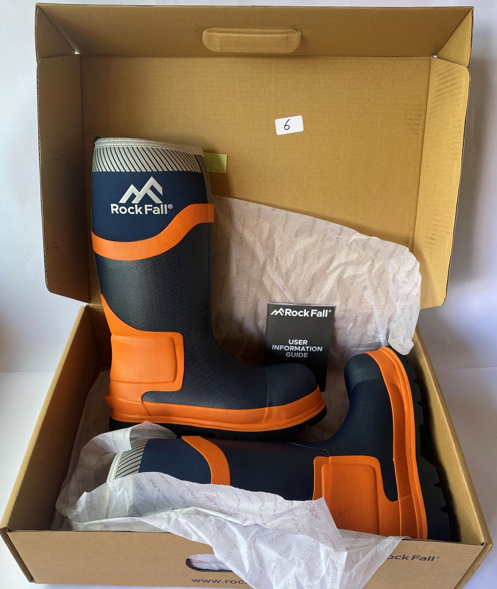 New Rock Fall Proman RF290 Insulated Silt Neoprene steel toe safety wellington boots - UK Size 8