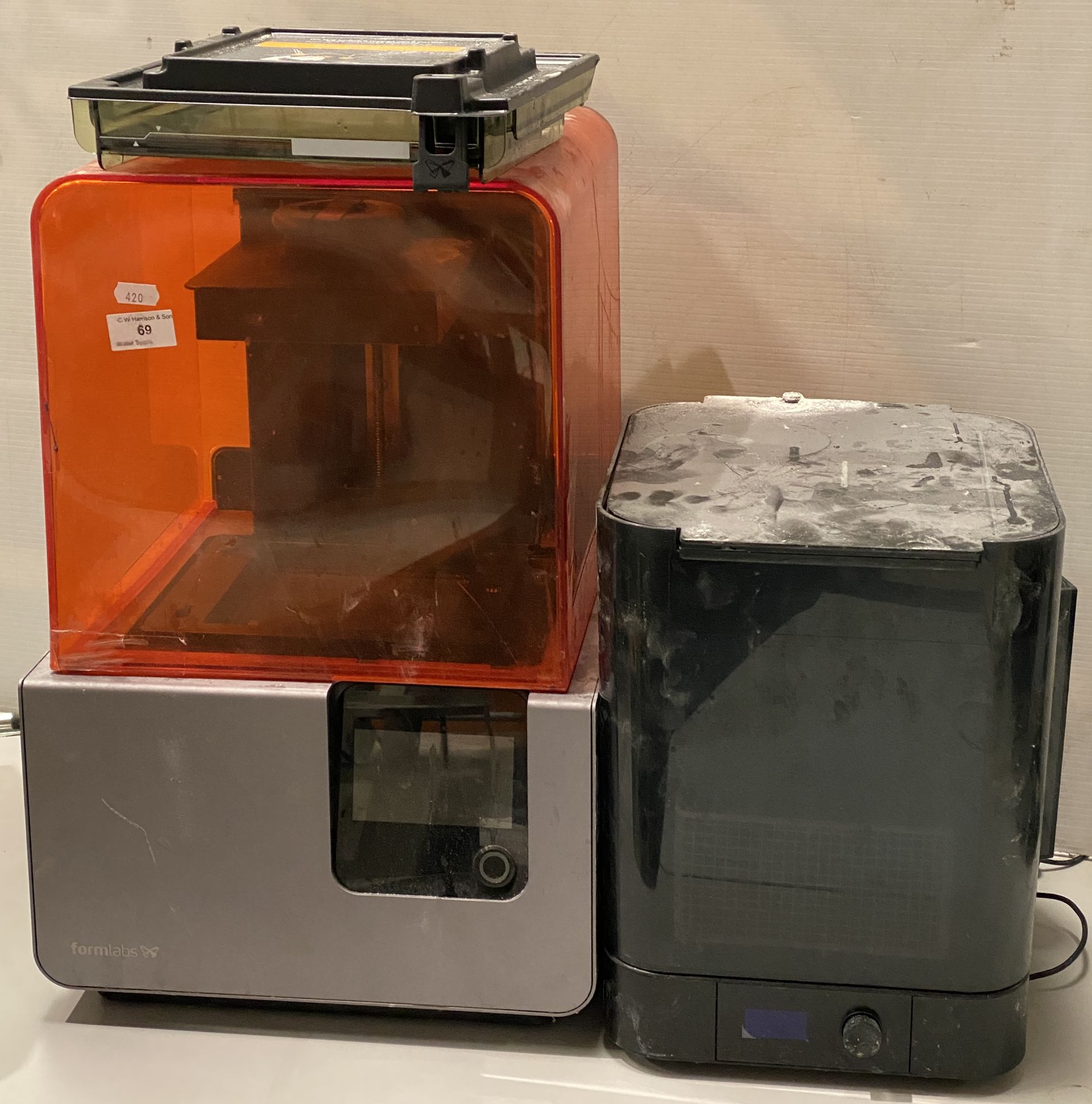 Formlabs Form 2 FemtoDeer photographic 3D printer and a Formlabs Form Wash Navy Barracuda (no lead)