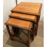 Mid-Century teak G-plan Astro nest of three tables (saleroom location: S3 QC01)