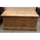 Large pine lift top blanket box (no hinges to top) - 59 x 104 x 53cm high and mahogany bedroom