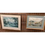 R G Rawson, framed watercolour 'Rydal Water', 26cm x 36cm, signed to bottom left and dated 1977,