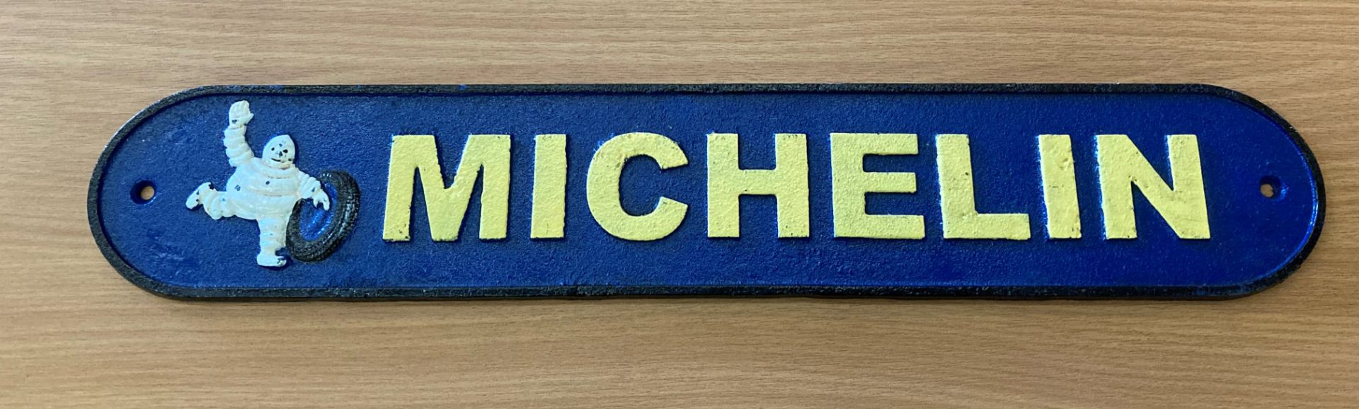 'Michelin' cast iron name plate, - Image 2 of 2