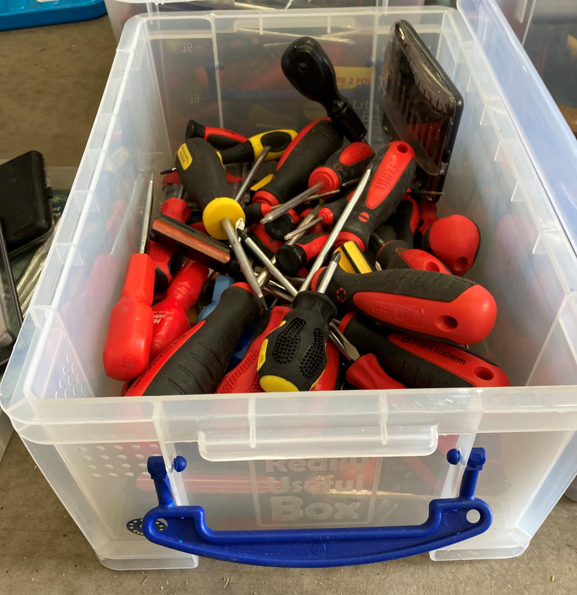Contents to four boxes - a large quantity of assorted screwdrivers, pliers, flies etc. - Image 4 of 5