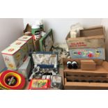 Contents to tray - fourteen items including Babycham Party Pack in original box with six glasses,