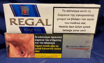 Thirty-six packs of 20 Regal King size Cigarettes,