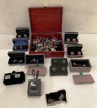 Contents to box - large quantity of assorted cufflinks (saleroom location: S3 QC06)